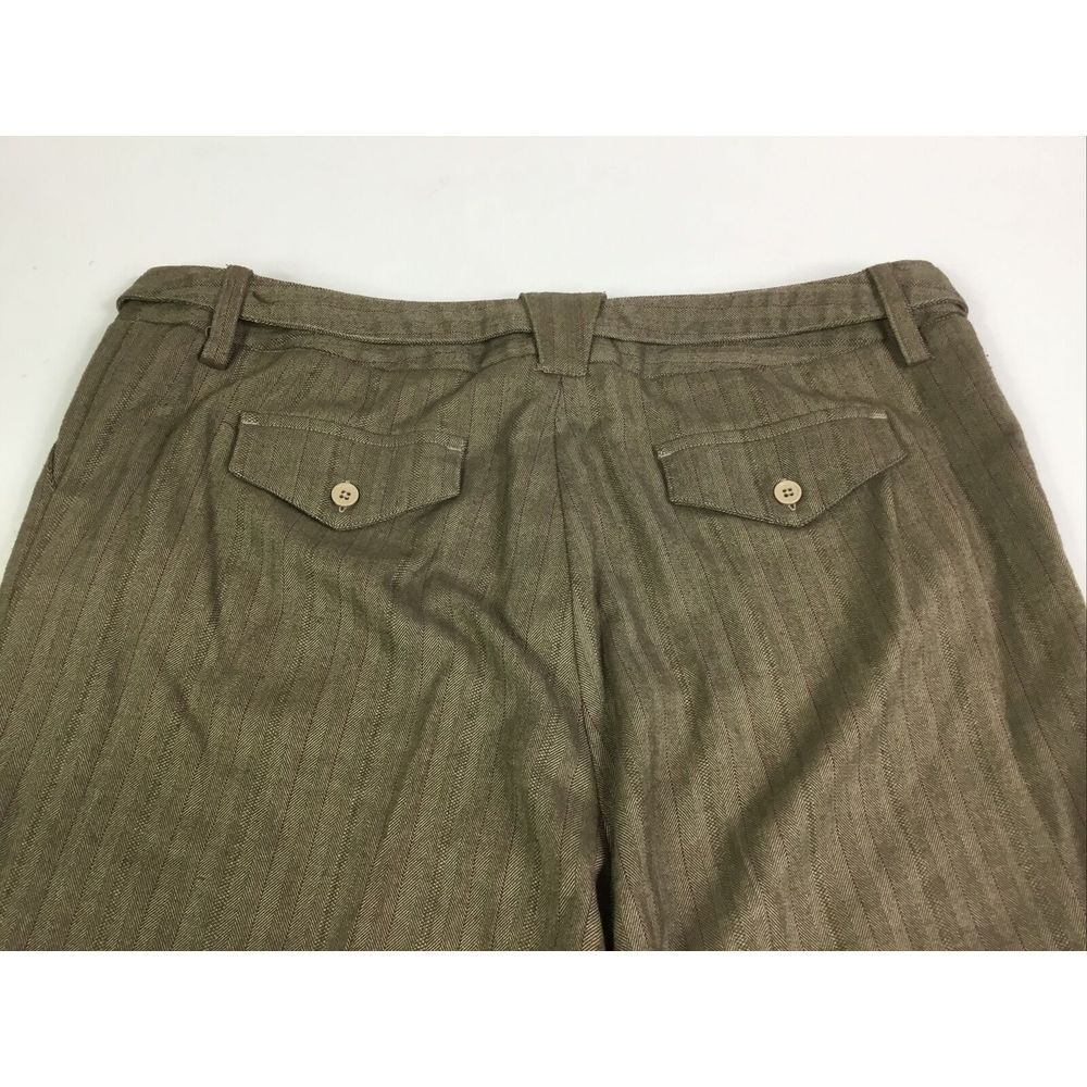 D.F.A.New York womens Shorts stretch cuffs Khaki tweed‎ Bermuda golf Size 14 - Picture 4 of 9